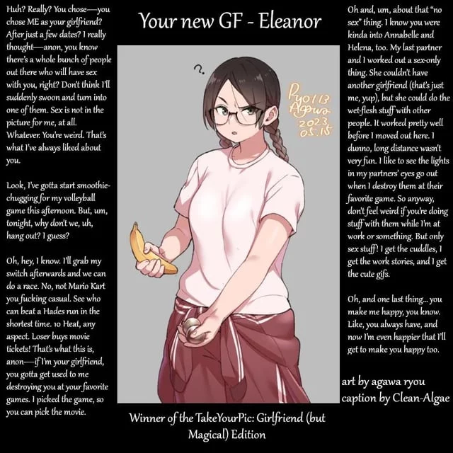 Your New Girlfriend is Ace (Awesome, Caring, Energized!) [girlfriend] [wholesome] [gender neutral pov]