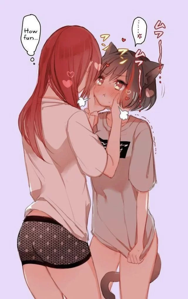 I can't help but turn into a submissive slut for every girl that touches me and I'll let them do anything to me just for a little praise >~<