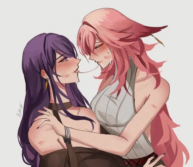 I-I never expected you to be such a good kisser mmh~