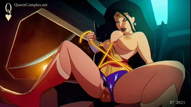 (Wonder Woman) giving a good ride.