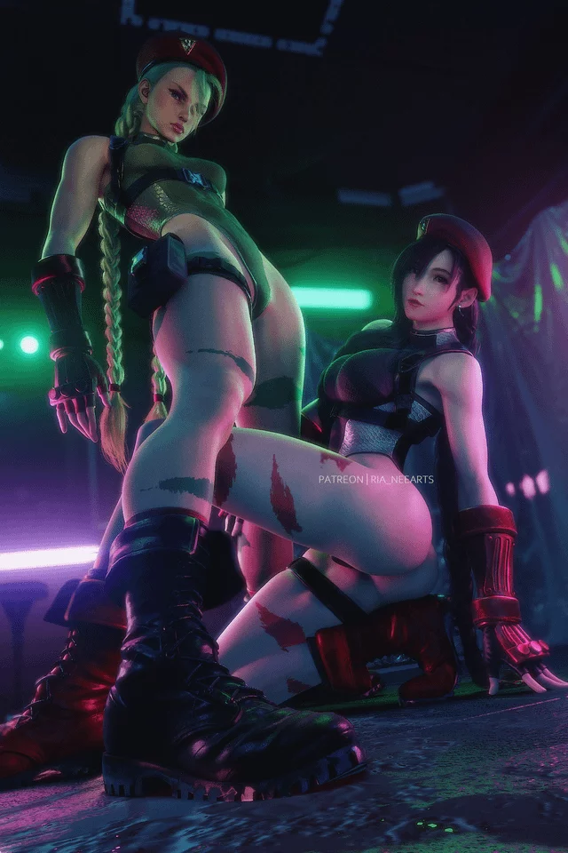 Cammy and Tifa (Ria) [Street Fighter, Final Fantasy]