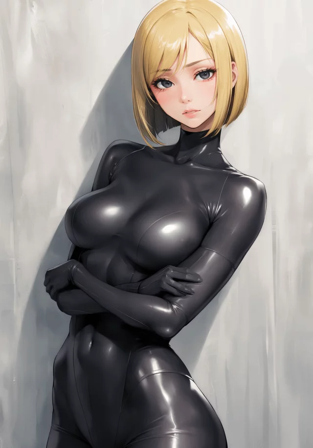 Tight Rubber Catsuit