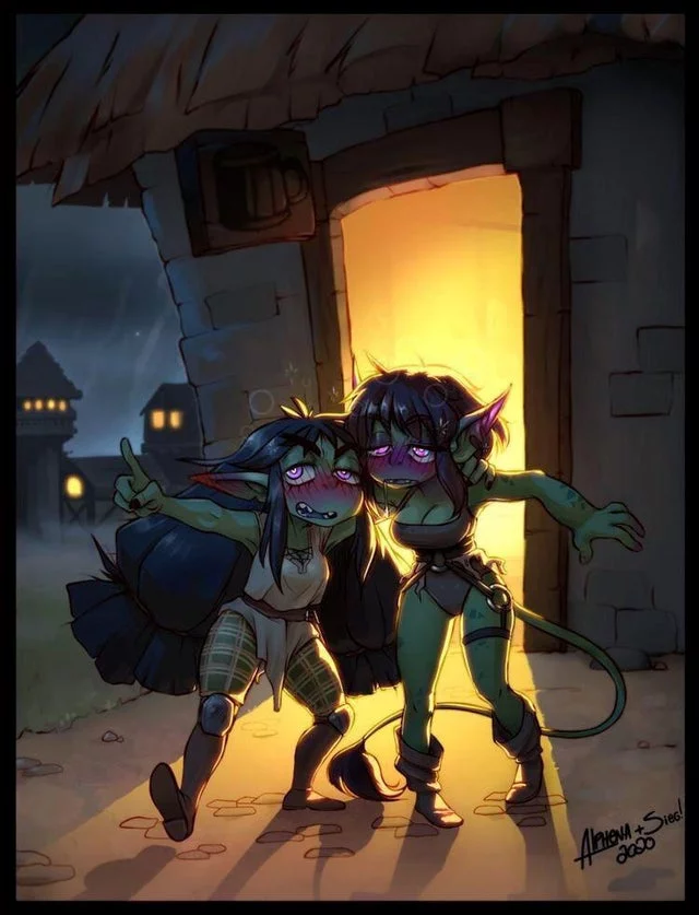 I wanna be a goblin girl and come back home after a long night of drinking