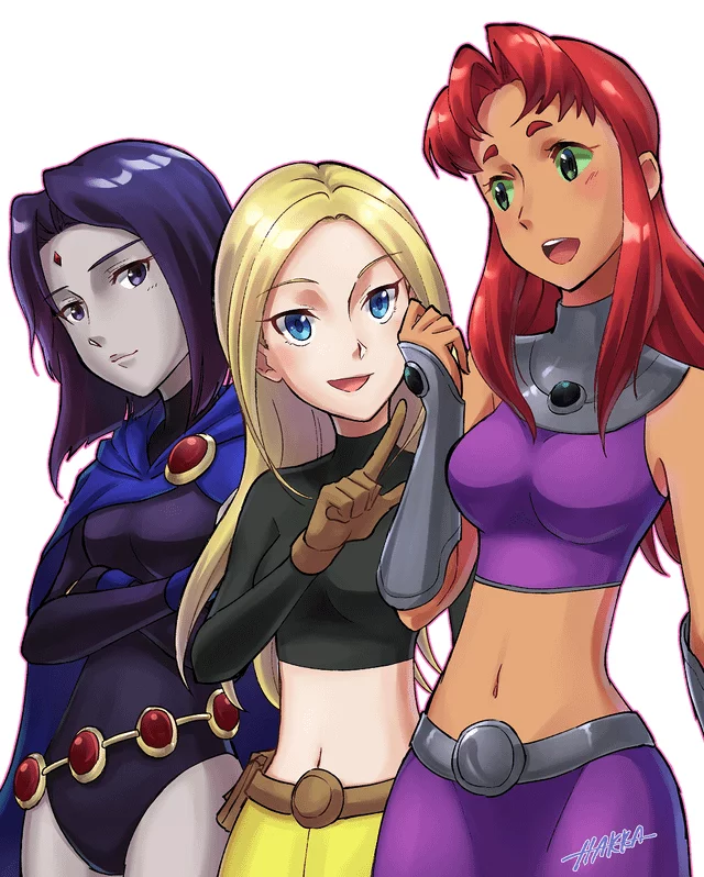 (Raven, Terra, Starfire) One will suck your dick sloppy and never gag, one will take it up the ass as hard as you can give it, and one will let you take her virginity no matter how much it hurts. Who are you choosing for what, and why?
