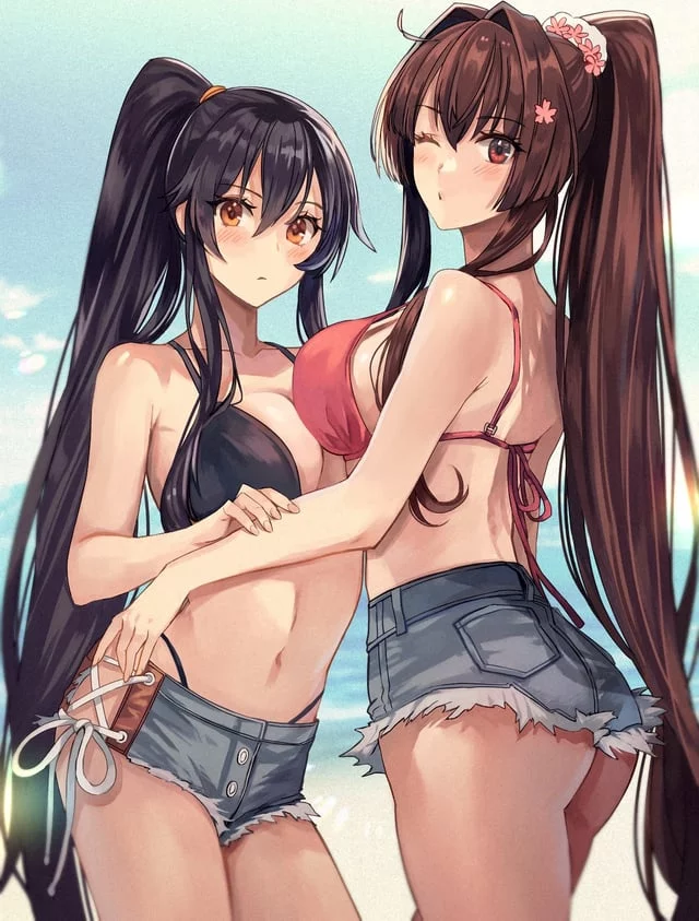 Yamato and Yahagi wanna go hangout at the beach [Kancolle]