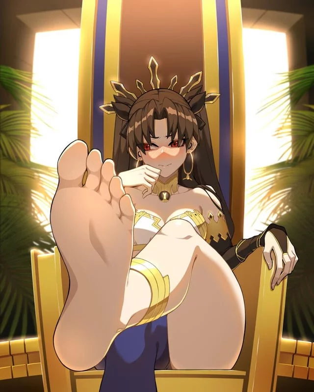 Go ahead…worship your goddess’…..feet [Fate]