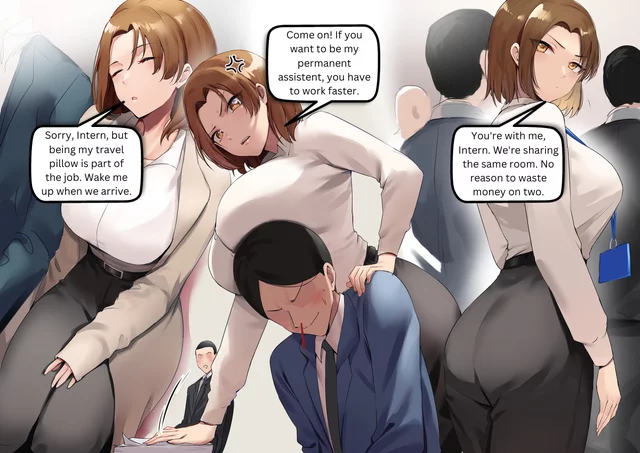 You develop a crush on your internship supervisor. [Light Femdom] [Office] [Submissive Male]