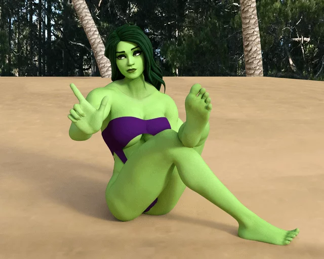 [Marvel] [She-Hulk] Seriously, you want me to show you my feet (SoleMann)