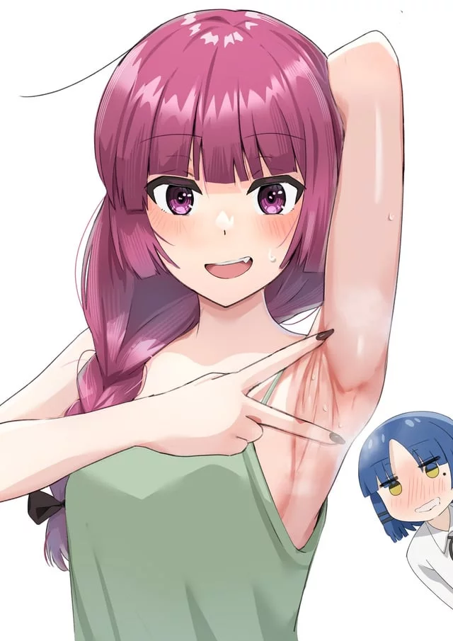 Hiroi Kikuri showing off her armpit