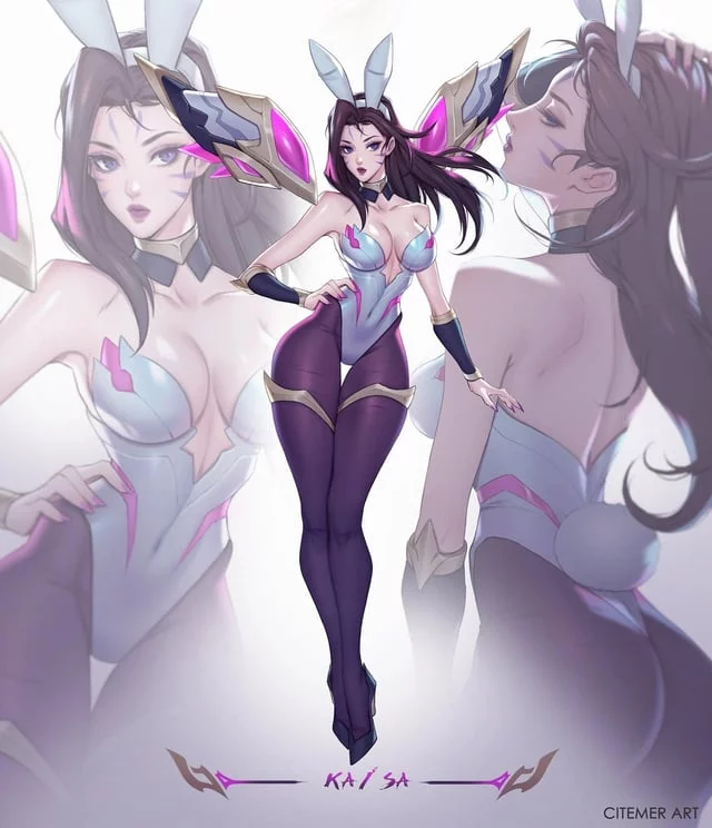 (Kai'sa) is one of the best looking league girls, goth girls like her are always super fuckable~