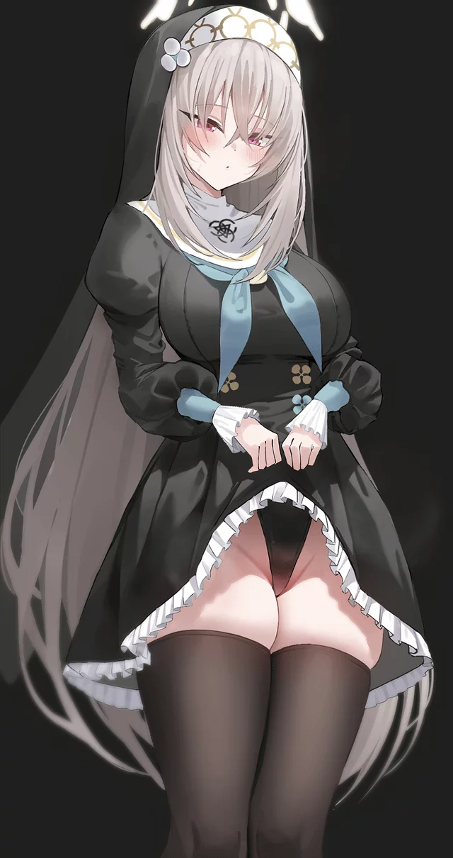 Nun's thick thighs