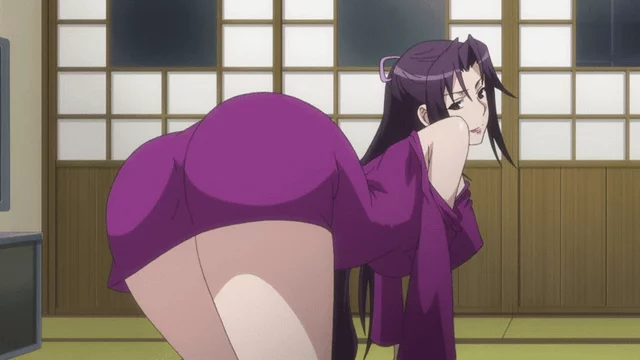 Kazehana teasing her booty [Sekirei]