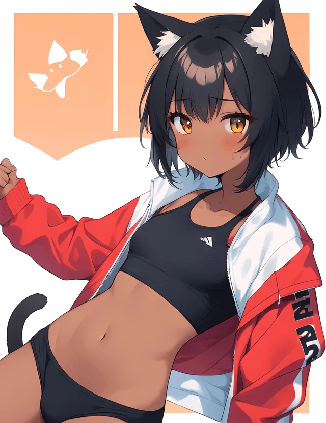 Sporty Cat-girl is Sporty