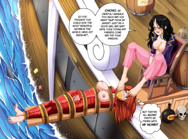 Nami gets wrapped and pirated