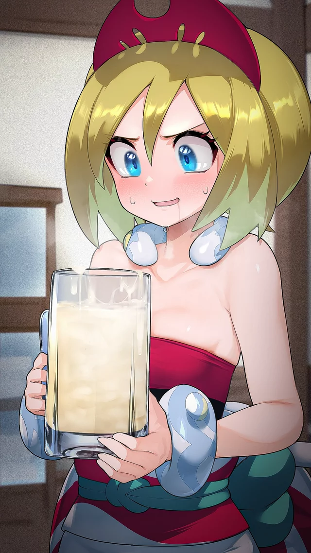 Wh-What kind of drink is this... it smells... so strong... must... resist... drinking...