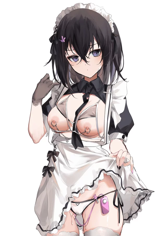 Cute bikini maid