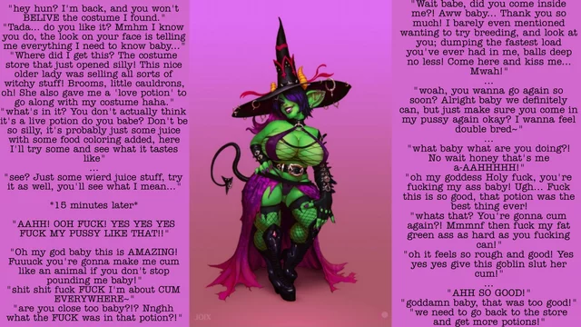 obligatory Halloween-related post (art by Joix) [goblin] [breeding] [loving]