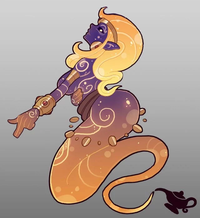 Yes… I’m a genie. Yes the whole three wishes nonsense. Please do make you wishes fun. Anything I find boring, and I won’t have a problem turning it against you~