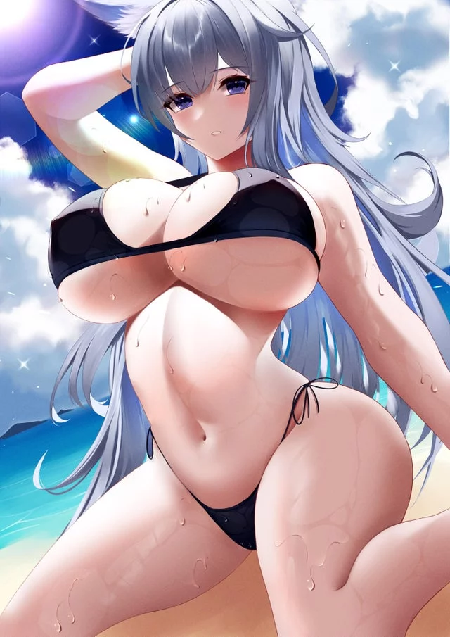 Shinano in a bikini