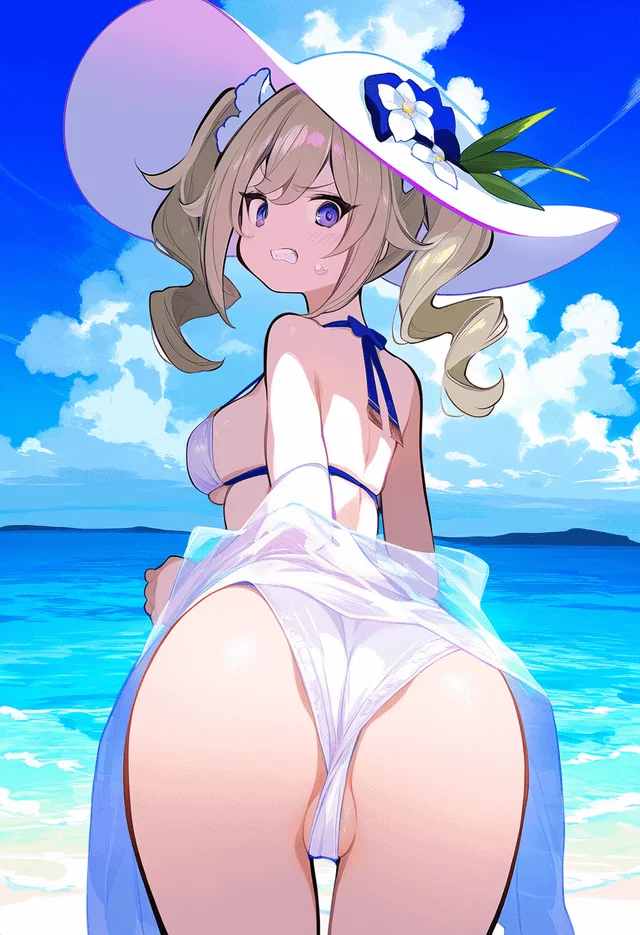 Barbara on the beach (Rei)