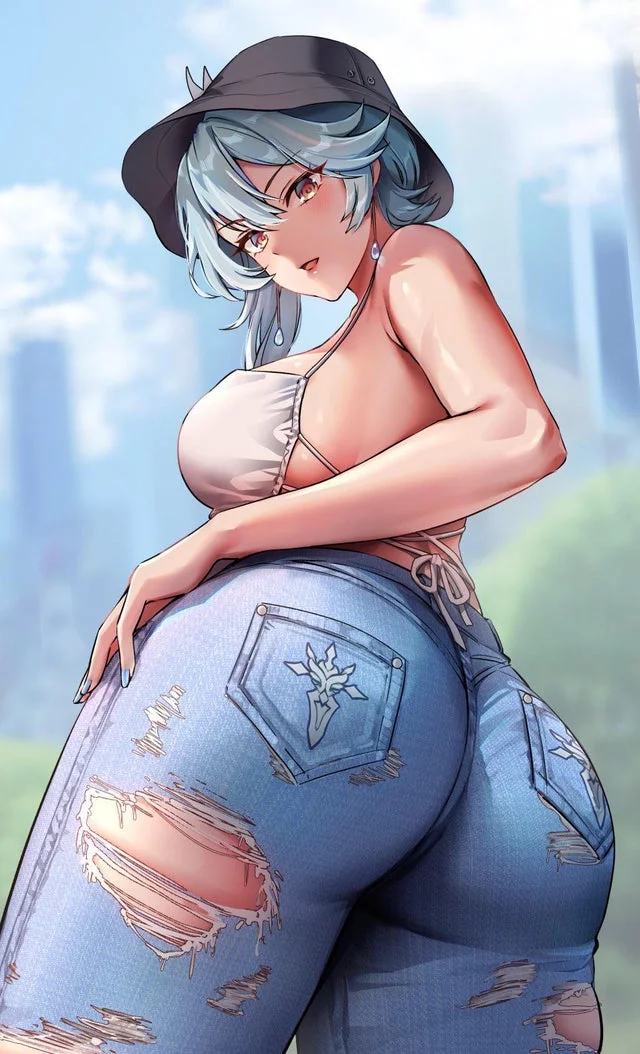 Eula in Tight Jeans (Genshin Impact)