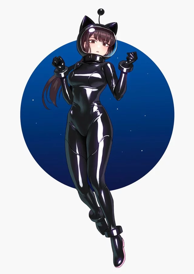 Komi Shouko Latex Spacesuit (Yuuji) [Komi Can't Communicate]