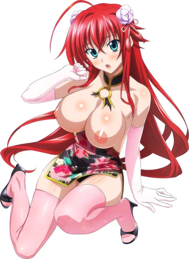 topless Rias Gremory