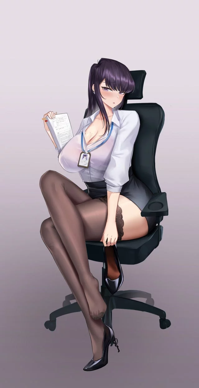 Komi working at the office (By 车大炮) [Komi can't Communicate]