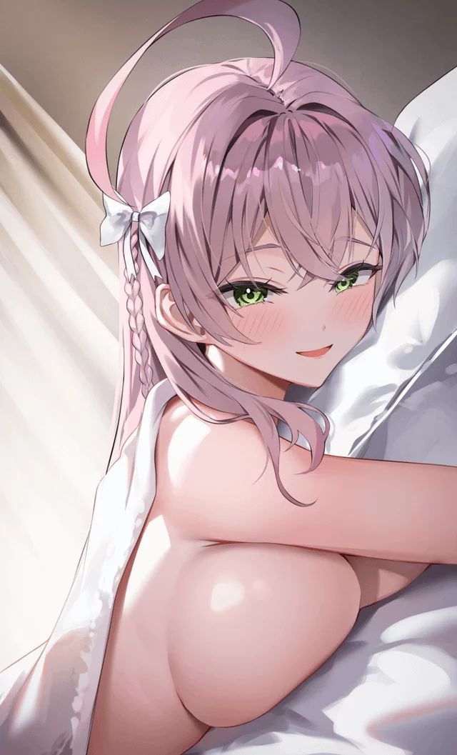 Hanako in bed