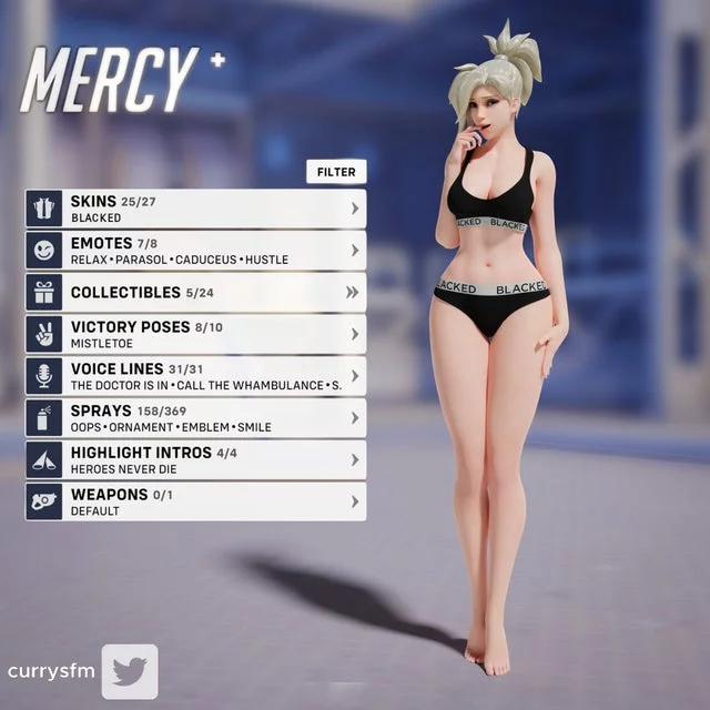 Mercy totally deserves a BLACKED outfit! (CurrySfm)