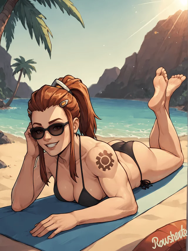 Brigitte on the Beach