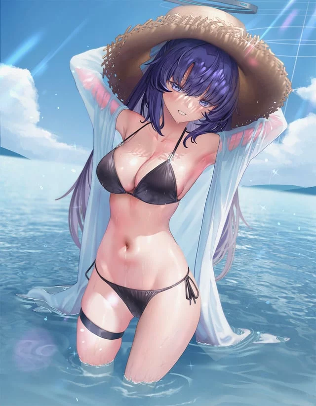 Yuuka resplendent at the ocean (LP / lp0000_k) 