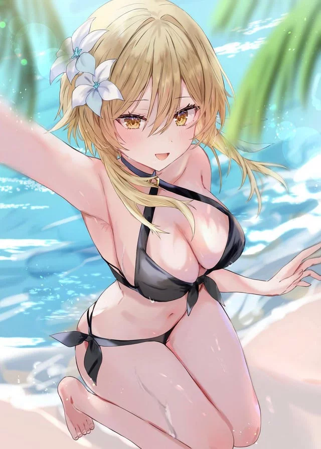 Swimsuit Lumine (By: まるろ)