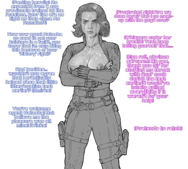 Pov: You’re the new Director of S.H.I.E.L.D and you’ve just been informed that there is a mole [Artist:Justsomenoob][After fellatio][Angry][Heroine][Reluctant][Black widow]