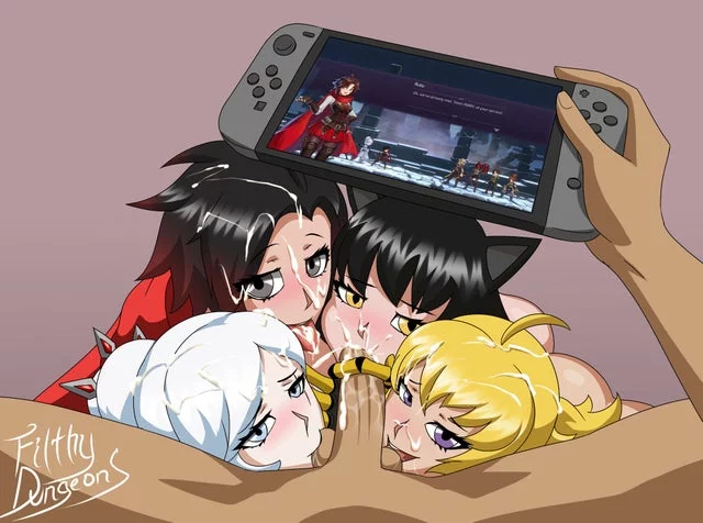 Team RWBY Celebrates The Release of Arrowfell (FilthyDungeons) [RWBY]