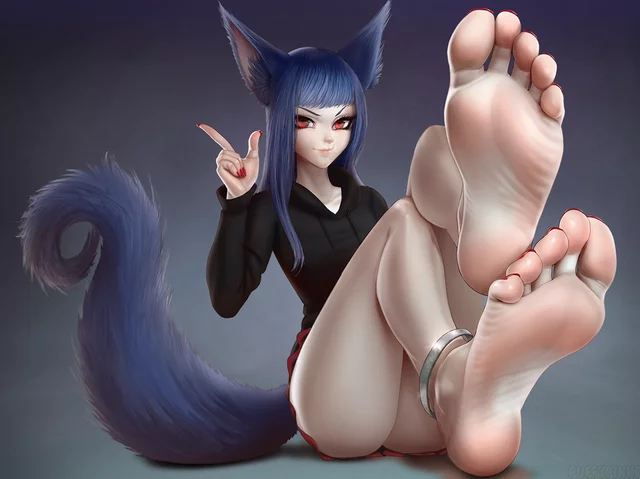 Hot kitsune feet