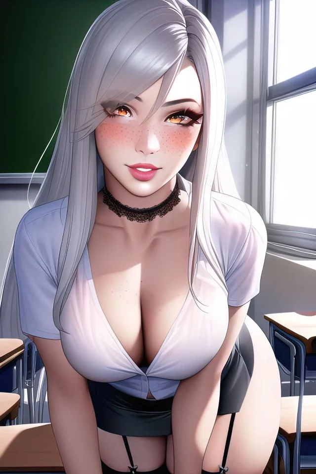 Oh, Professor~ Why are you making me stay after the lecture?~ (I want to be her, a College Student who was told to stay for a “discussion”)