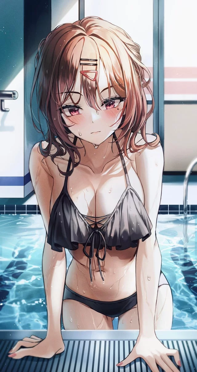 Madoka from the pool