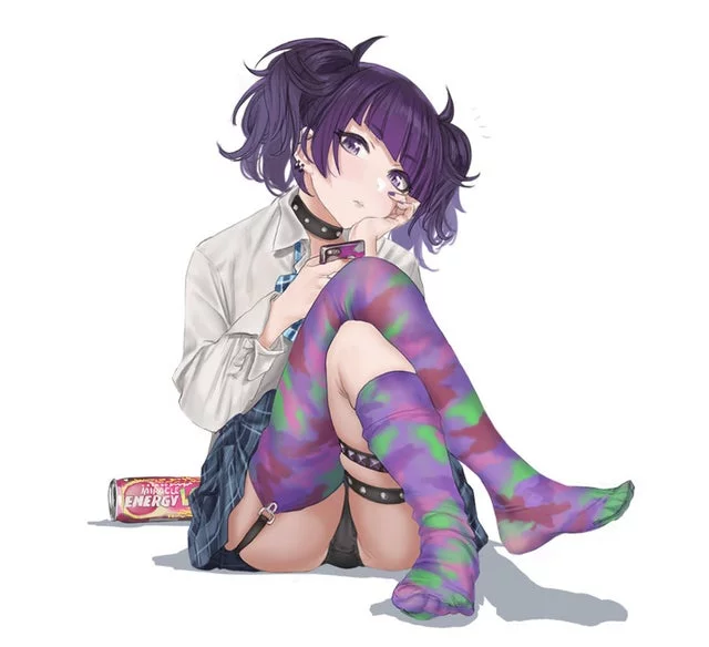 Tanaka with her colorful socks [Idolmaster]