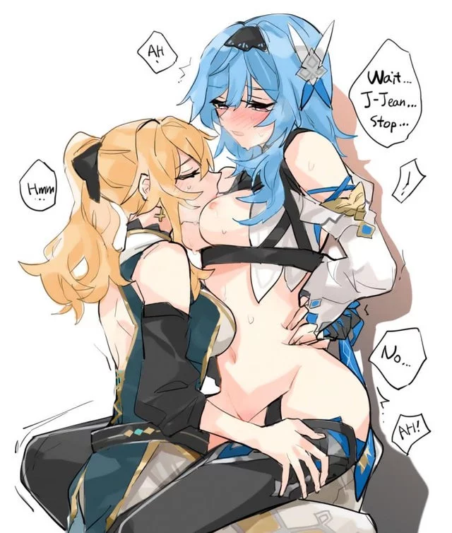 Eula and Jean playing with each other~