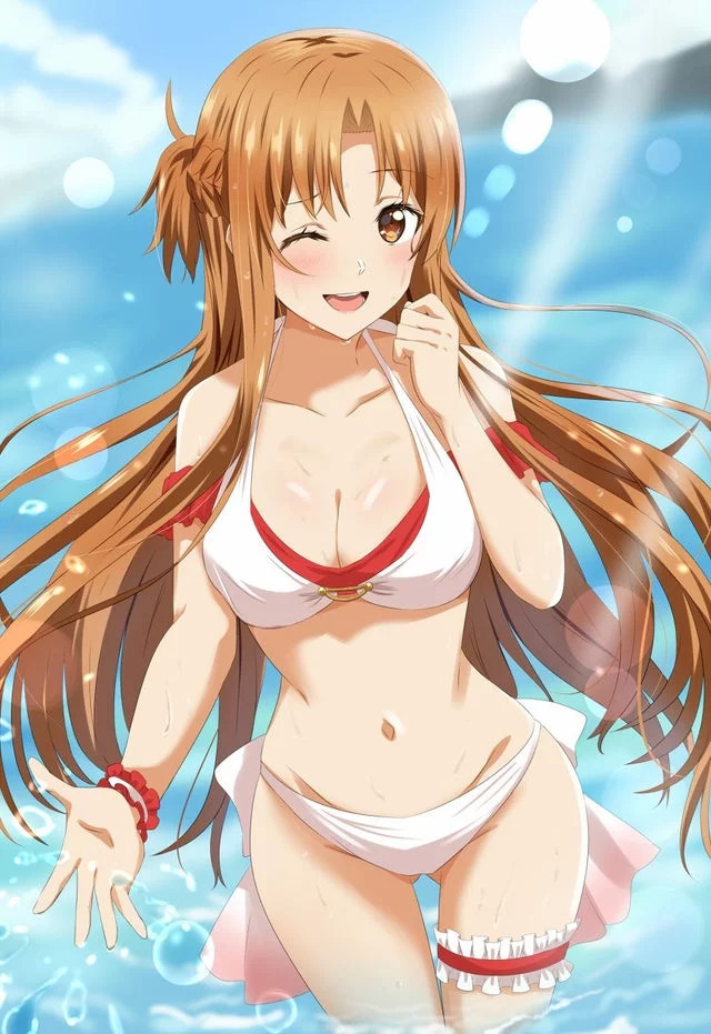 Bikini Porn Sex Asuna - Asuna playing at the beach (By ã ãƒ¼ã™/lieass) [sword art online] free hentai  porno, xxx comics, rule34 nude art at HentaiLib.net