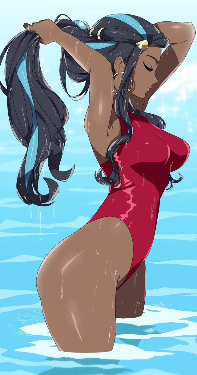 Nessa Red Swimsuit (R3dfive ) [Pokemon]