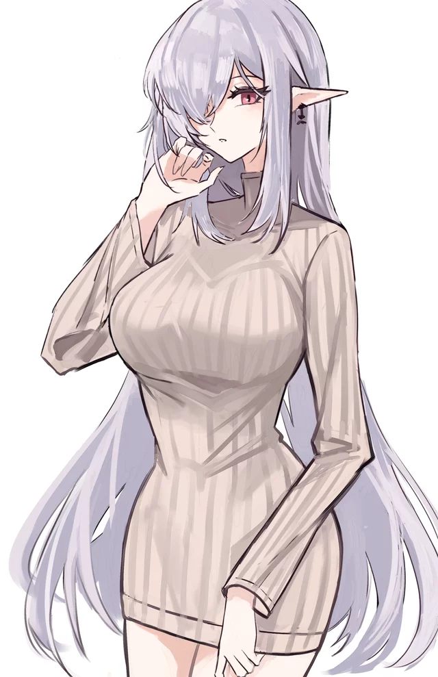 Gladiia Grey Sweater Blush (Shino Duka ) [Arknights]