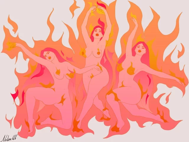 Fire Maidens (nobm666) [fantasia, Disney]