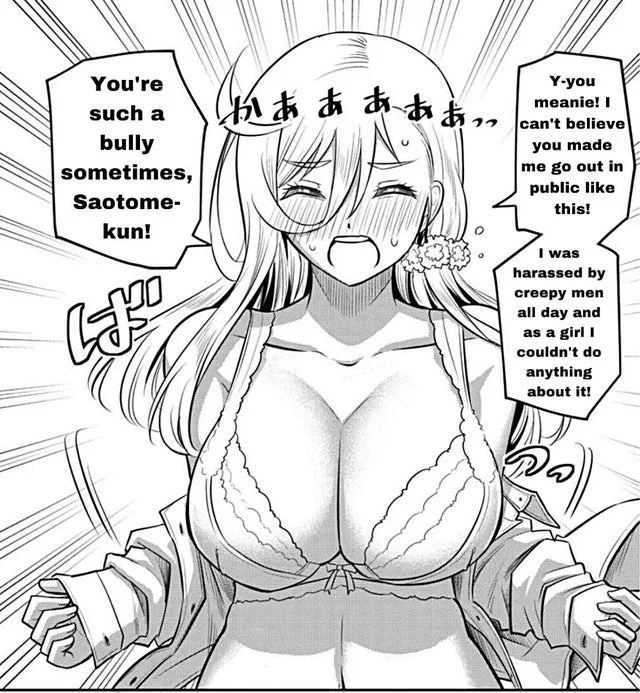 Frustrated manga titties
