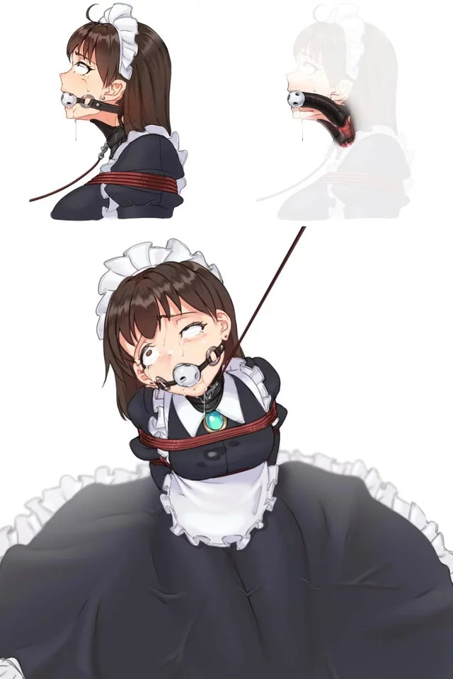 A simple gag for a dirty maid