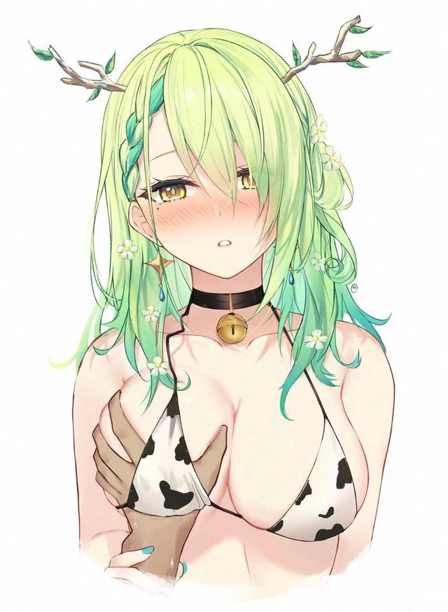 (Fauna) has some of the best breasts in Hololive. They're so pretty I can't help but want to masturbate to them with you all