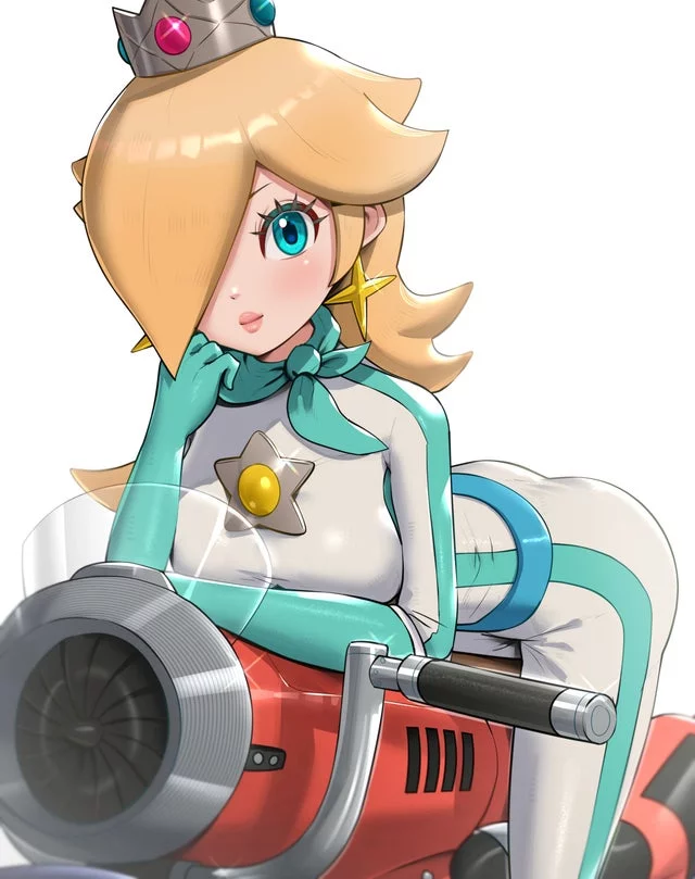 After a full day racing and breaking records, (Rosalina) stares in the distance...