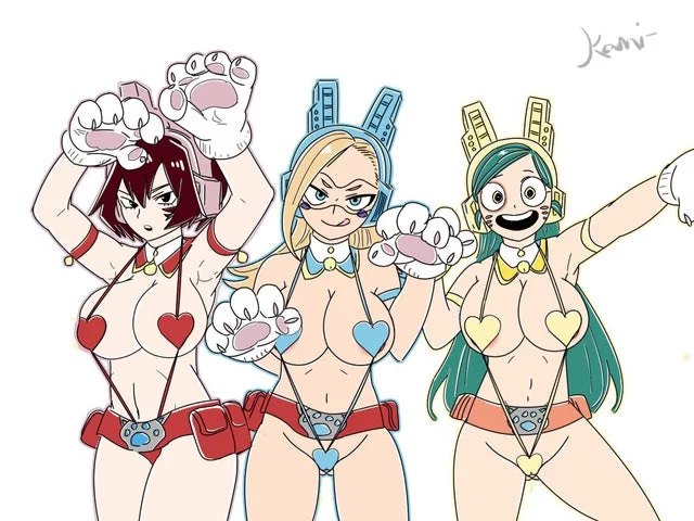 New costumes for the Pussycats (kami) [My Hero Academia]