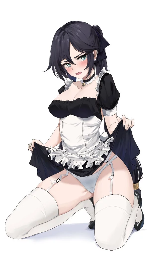 Dear, this is the 7th week in a row you gave me a maid outfit. And each time they cover less and less!